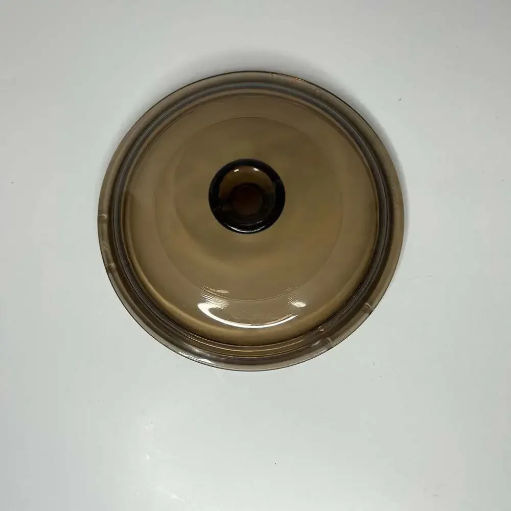 Vintage Pyrex Visions V-1-C Amber Brown Glass Replacement Lid